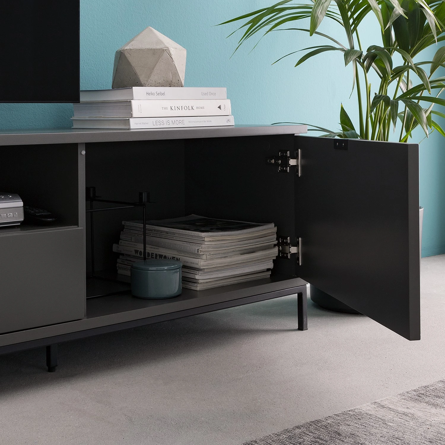 Studio Copenhagen TV-Lowboard Harma - Dunkelgrau 7 Studio Copenhagen TV-Lowboard Harma - Dunkelgrau – Bild 7