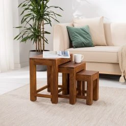 Ars Natura Beistelltisch Ohio (3er-Set) - Sheesham massiv -Wohnzimmermöbel boutique en ligne 1000008721 210518 15225400002 MOOD DETAILS P000000001000008721 mood