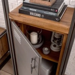 Ars manufacti Regal Manchester V - Akazie teilmassiv / Metall - Akazie / Anthrazit -Wohnzimmermöbel boutique en ligne 1000008845 200430 15154900012 DETAILS P000000001000008845