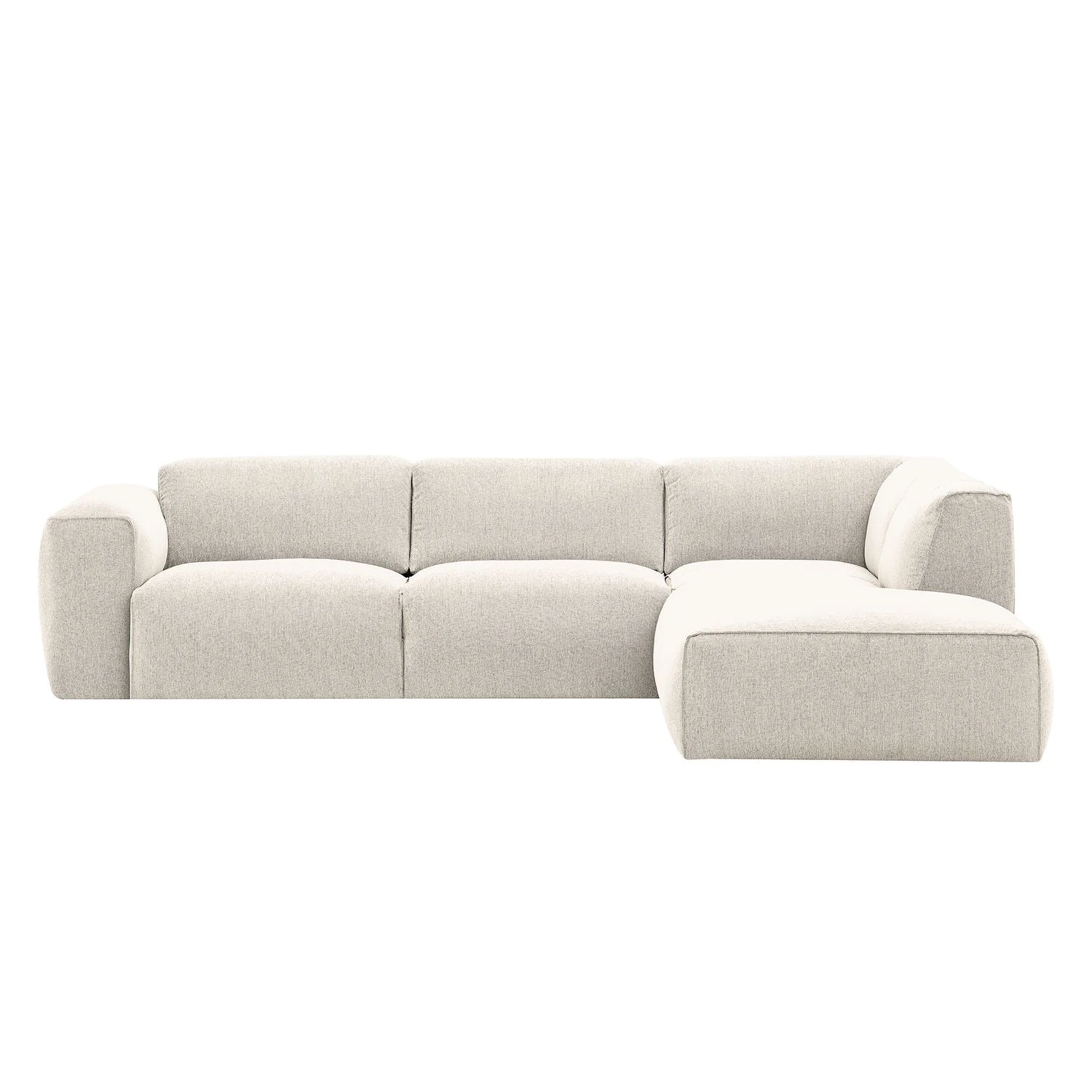 Studio Copenhagen Ecksofa HUDSON 3-Sitzer mit Recamiere - Webstoff Saia: Beige - Longchair davorstehend rechts 2 Studio Copenhagen Ecksofa HUDSON 3-Sitzer mit Recamiere - Webstoff Saia: Beige - Longchair davorstehend rechts – Bild 2