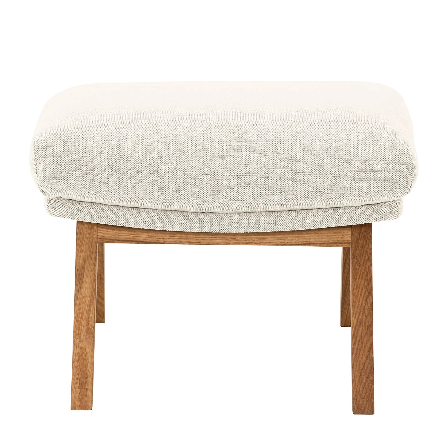 Studio Copenhagen Polsterhocker Garbo I Webstoff - Webstoff Saia: Beige - Eiche Dunkel - Eiche 2 Studio Copenhagen Polsterhocker Garbo I Webstoff - Webstoff Saia: Beige - Eiche Dunkel - Eiche – Bild 2