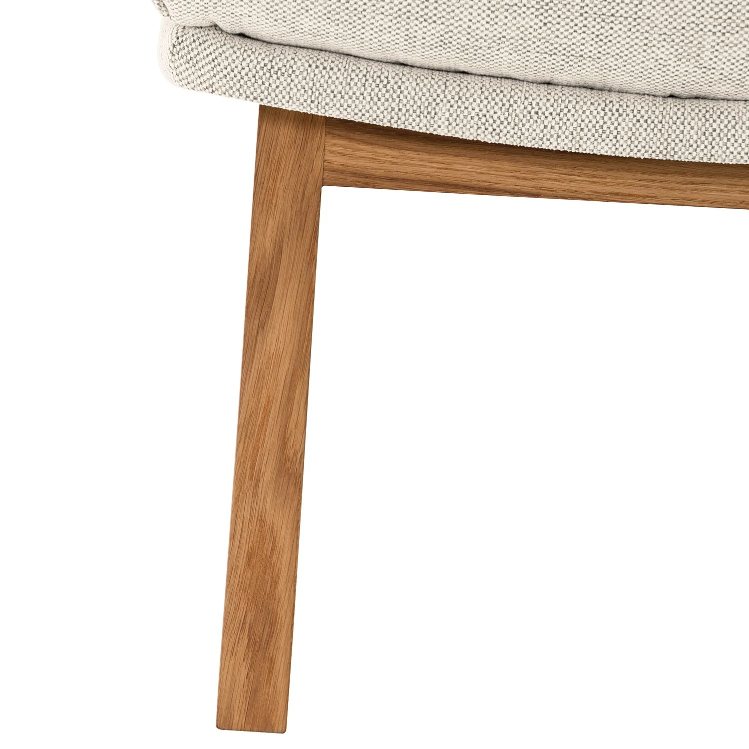 Studio Copenhagen Polsterhocker Garbo I Webstoff - Webstoff Saia: Beige - Eiche Dunkel - Eiche 4 Studio Copenhagen Polsterhocker Garbo I Webstoff - Webstoff Saia: Beige - Eiche Dunkel - Eiche – Bild 4