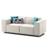 Sofa Kinx (2-Sitzer) Webstoff - Webstoff Milan: Altweiß - Keine Funktion
