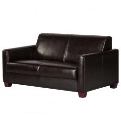 Maison Belfort Sofa Fragola (2-Sitzer) - Echtleder Dunkelbraun