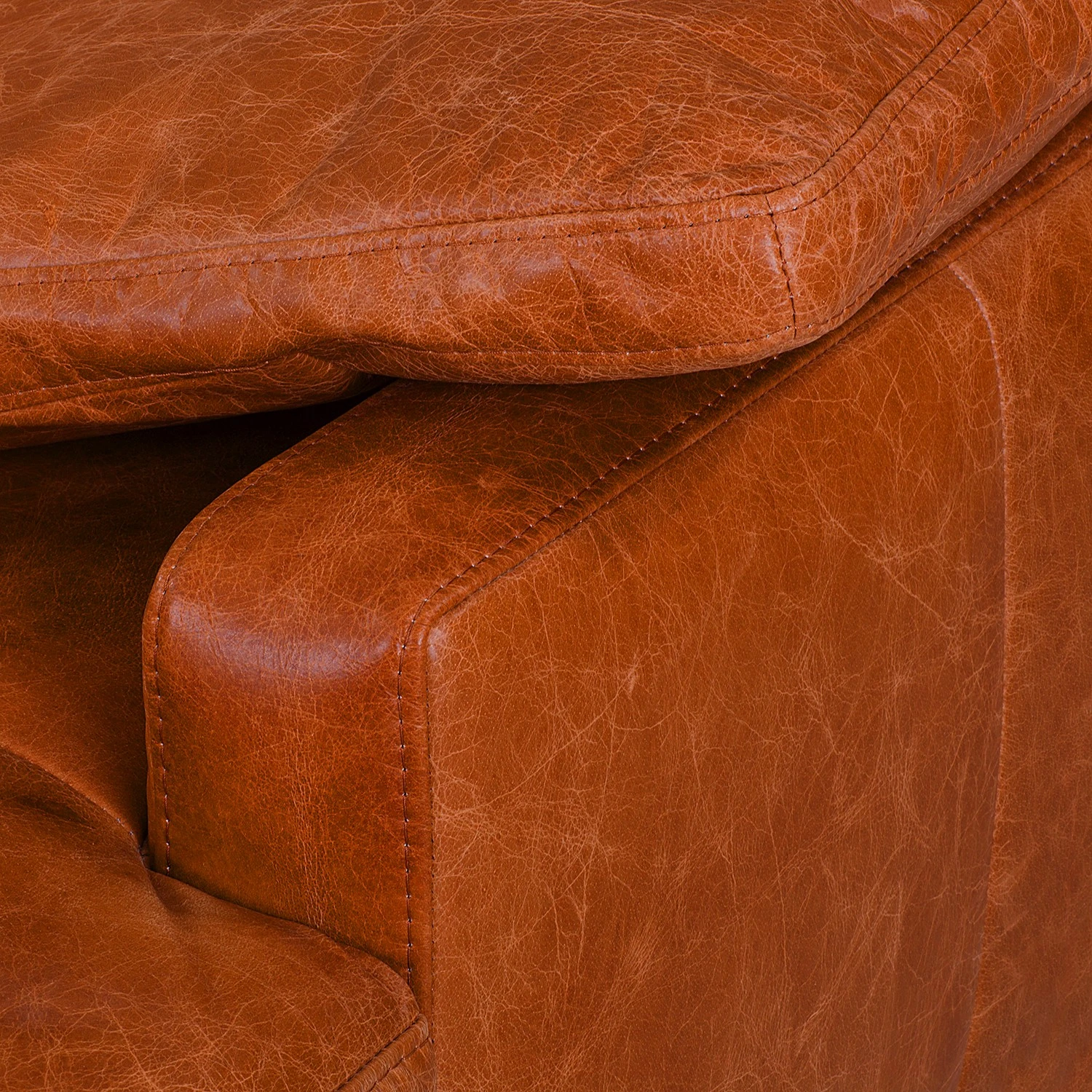 Ars manufacti Ecksofa Horley Echtleder - Vintage Cognac - Longchair davorstehend rechts 14 Ars manufacti Ecksofa Horley Echtleder - Vintage Cognac - Longchair davorstehend rechts – Bild 14