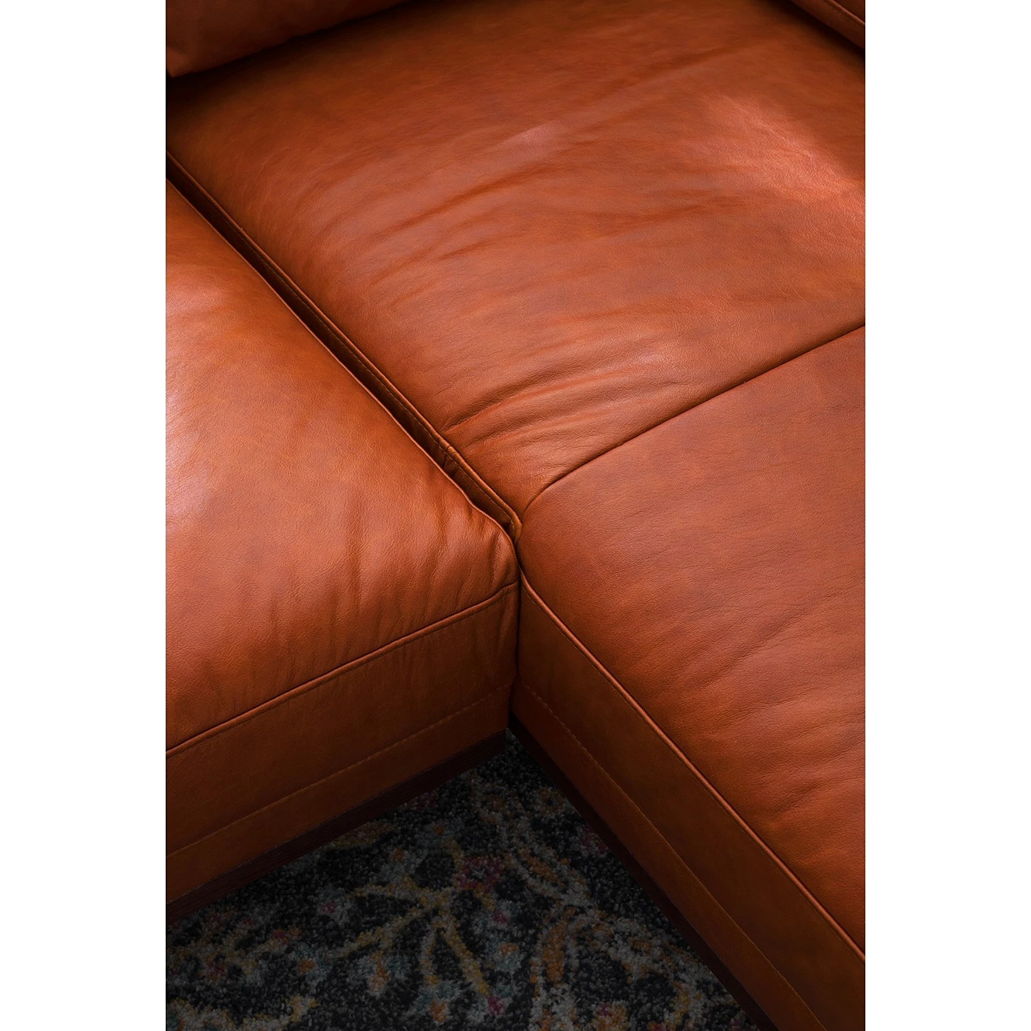 Ars manufacti Ecksofa Horley Echtleder - Vintage Cognac - Longchair davorstehend rechts 12 Ars manufacti Ecksofa Horley Echtleder - Vintage Cognac - Longchair davorstehend rechts – Bild 12