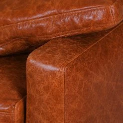 Ars manufacti Sofa Horley (2-Sitzer) Echtleder - Vintage Cognac -Wohnzimmermöbel boutique en ligne 1000015367 200616 19121800052 DETAILS P000000001000015367