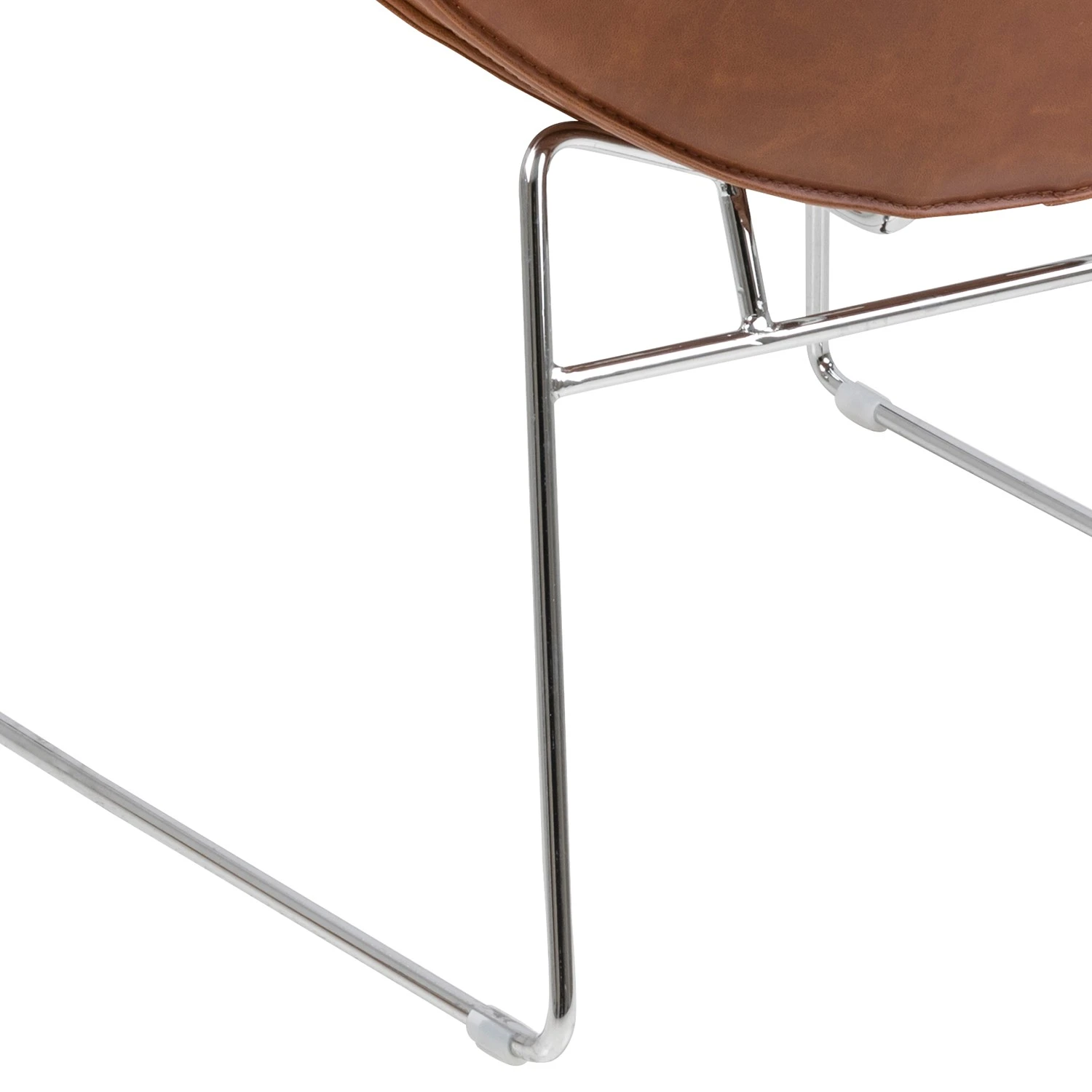 Fredriks Sessel Montola I Kunstleder Cognac - Chrom 6 Fredriks Sessel Montola I Kunstleder Cognac - Chrom – Bild 6