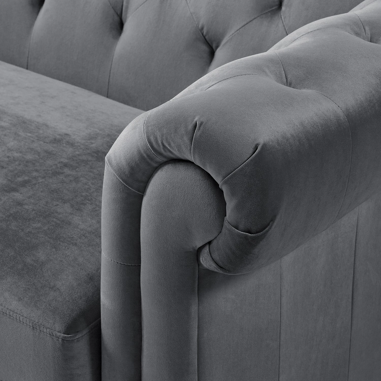 Jack & Alice Sofa Missoula (3-Sitzer) - Dunkelgrau 7 Jack & Alice Sofa Missoula (3-Sitzer) - Dunkelgrau – Bild 7