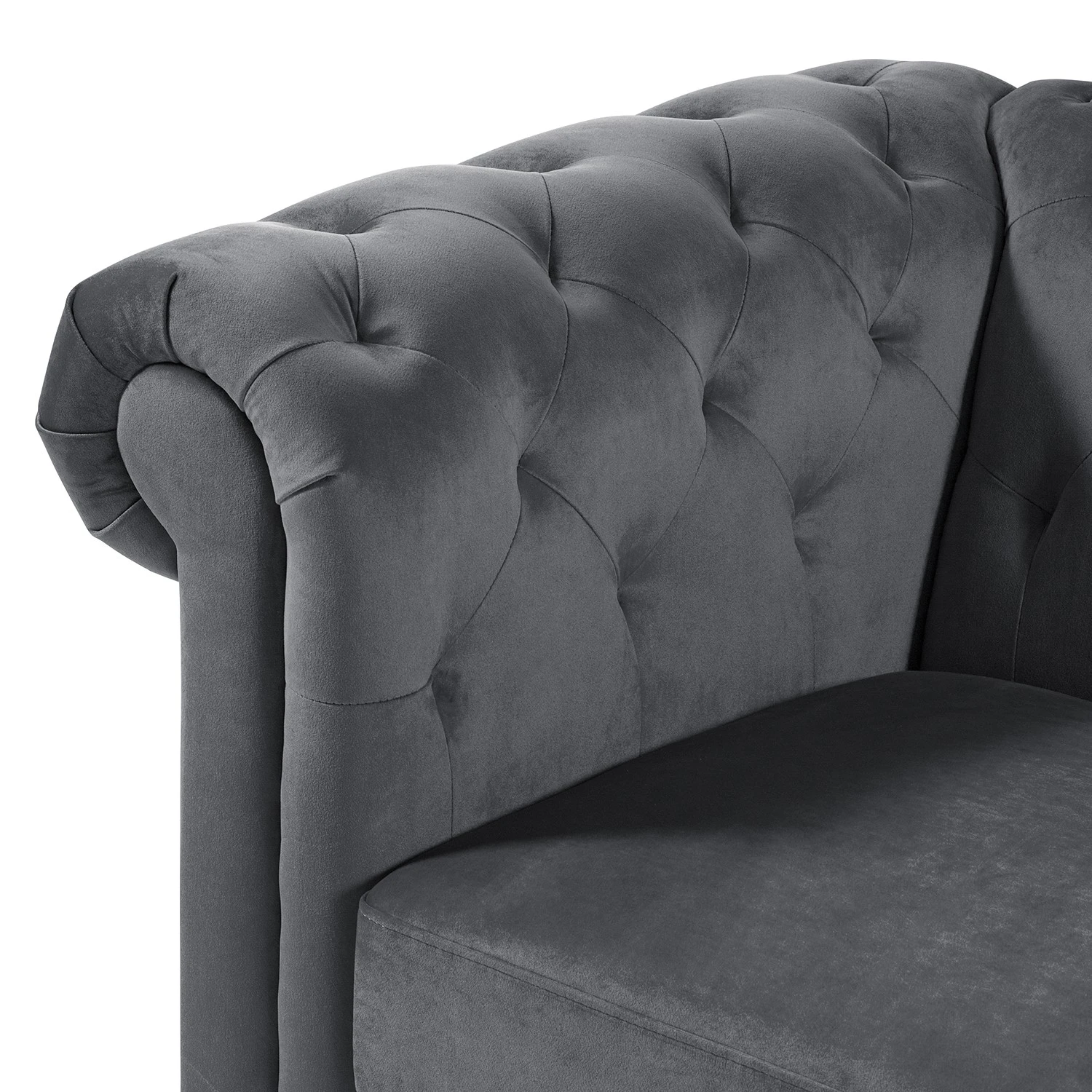 Jack & Alice Sofa Missoula (3-Sitzer) - Dunkelgrau 8 Jack & Alice Sofa Missoula (3-Sitzer) - Dunkelgrau – Bild 8