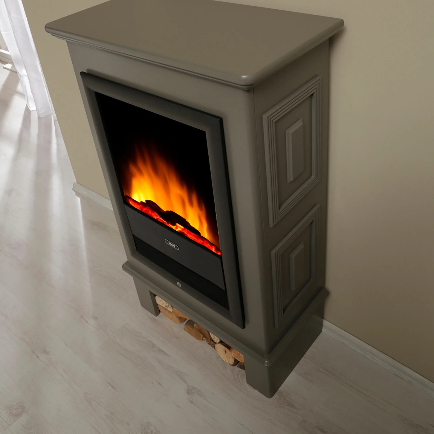 Montreux Elektrokamin Waldhof - Tulpenbaumholz teilmassiv - Grau 13 Montreux Elektrokamin Waldhof - Tulpenbaumholz teilmassiv - Grau – Bild 13