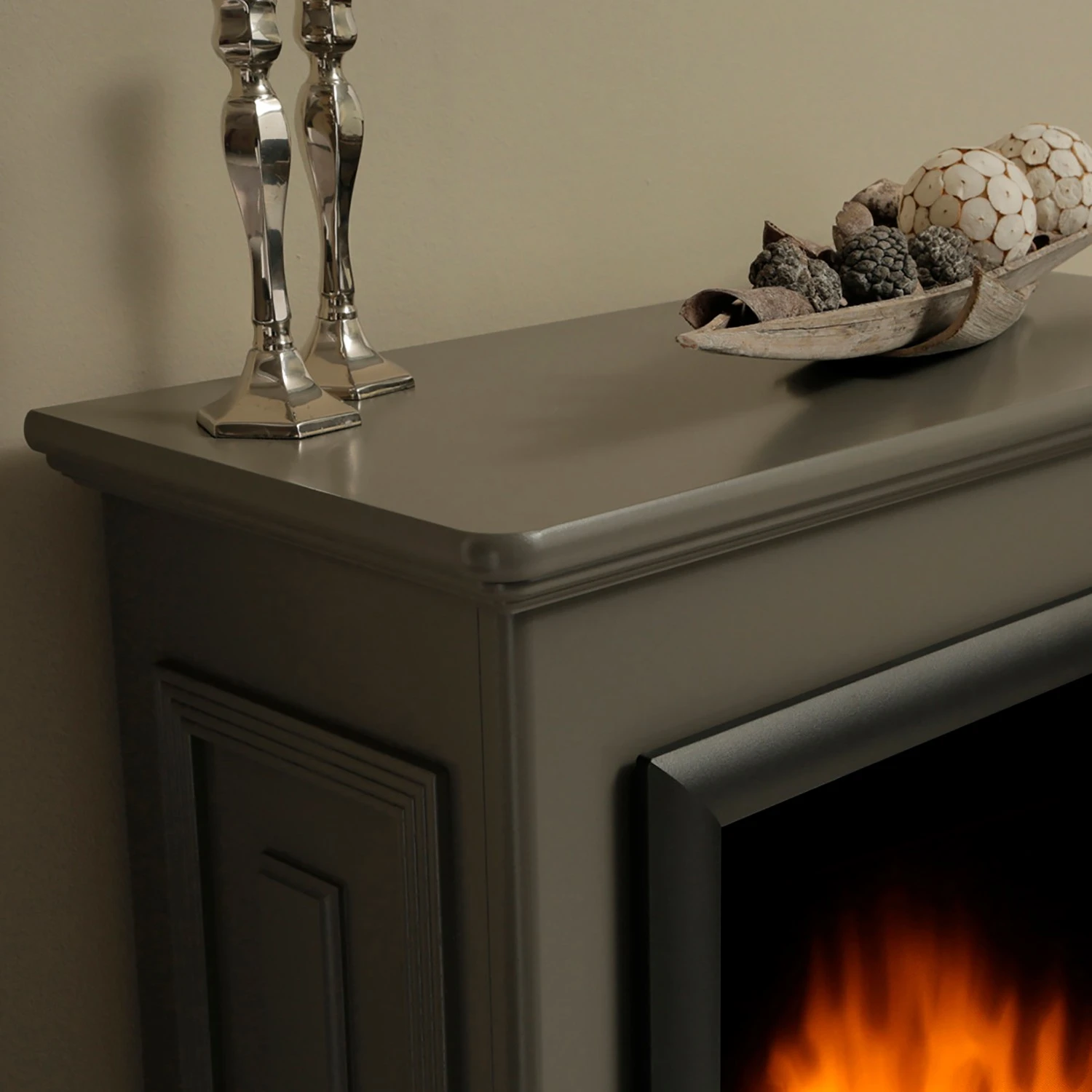 Montreux Elektrokamin Waldhof - Tulpenbaumholz teilmassiv - Grau 14 Montreux Elektrokamin Waldhof - Tulpenbaumholz teilmassiv - Grau – Bild 14