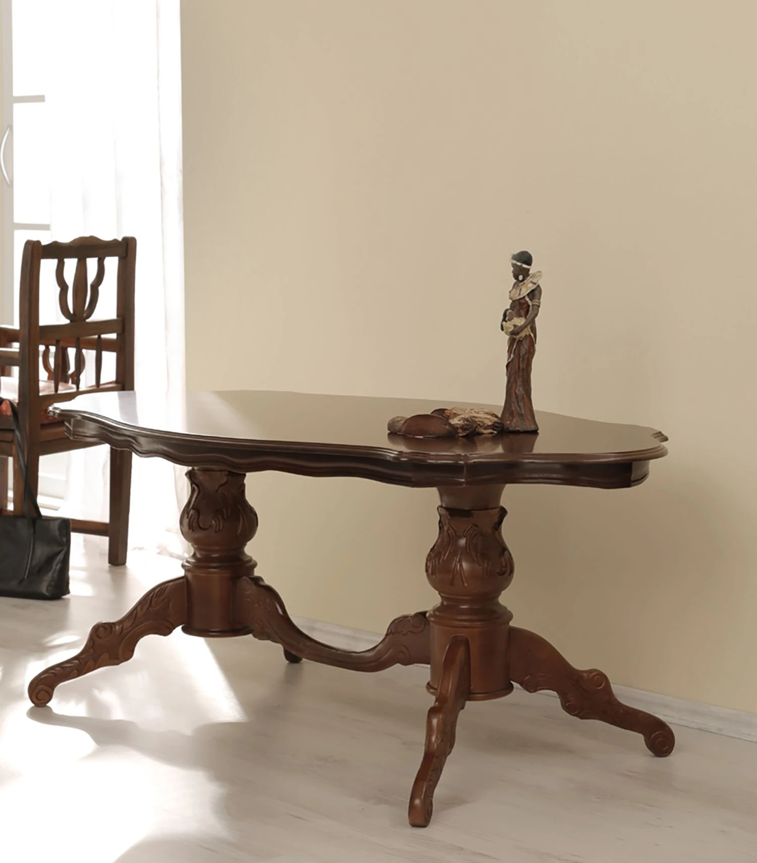 Montreux Couchtisch Romano III - Ayous teilmassiv - Antikbraun 2 Montreux Couchtisch Romano III - Ayous teilmassiv - Antikbraun – Bild 2