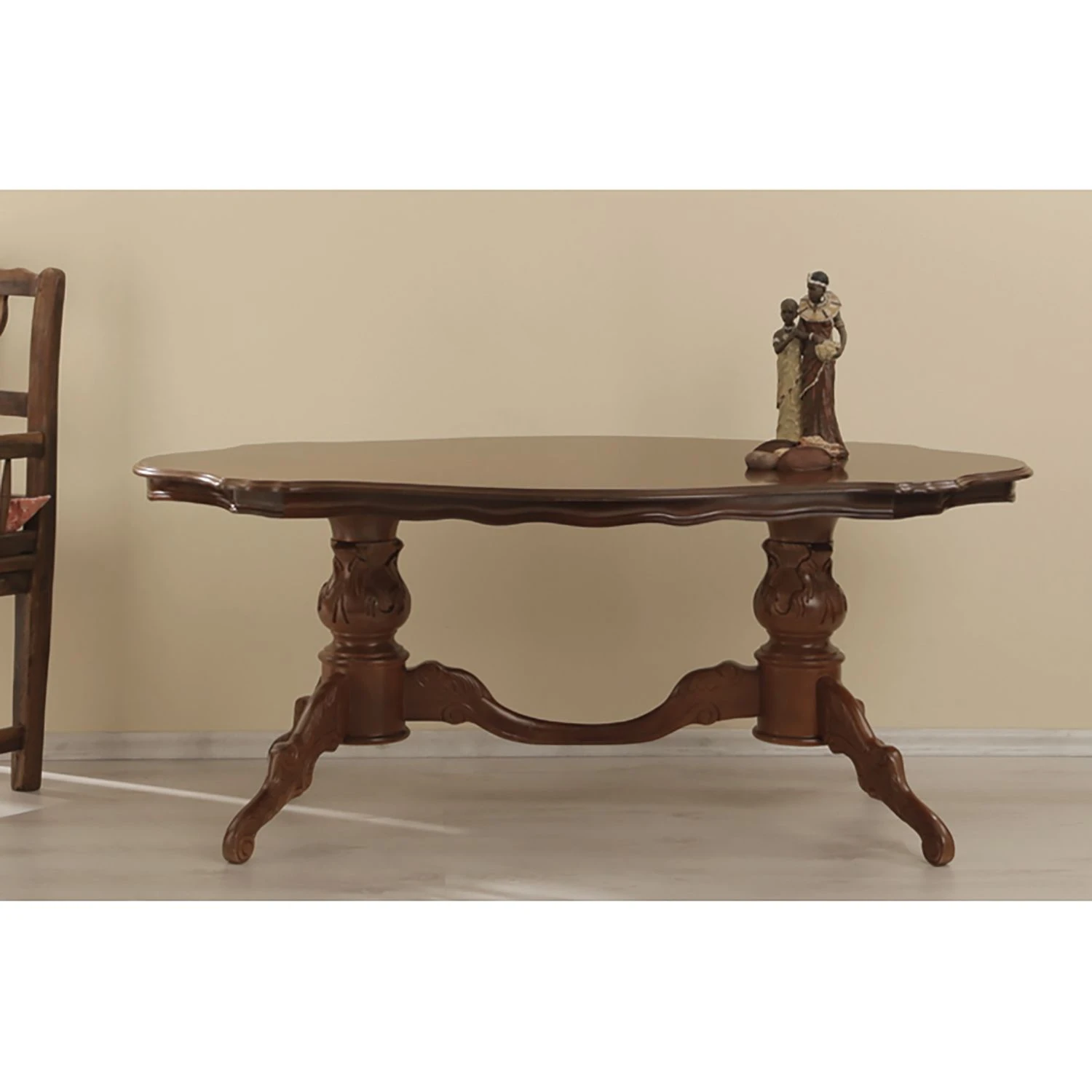 Montreux Couchtisch Romano III - Ayous teilmassiv - Antikbraun 3 Montreux Couchtisch Romano III - Ayous teilmassiv - Antikbraun – Bild 3