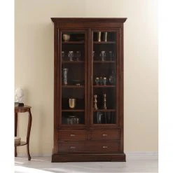 Montreux Vitrinenschrank Siena - Ayous teilmassiv - Antikbraun -Wohnzimmermöbel boutique en ligne 1000017527 021 MOOD GALLERYIMAGES P000000001000017527 mood