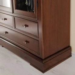 Montreux Vitrinenschrank Siena - Ayous teilmassiv - Antikbraun -Wohnzimmermöbel boutique en ligne 1000017527 080 GALLERYIMAGES P000000001000017527