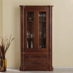 Montreux Vitrine Pevy - Ayous teilmassiv - Antikbraun -Wohnzimmermöbel boutique en ligne 1000017533 021 MOOD GALLERYIMAGES P000000001000017533 mood