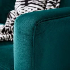 Jack & Alice Ecksofa Elnora - Türkis - Ottomane davorstehend links - Ohne Hocker -Wohnzimmermöbel boutique en ligne 1000022189 181114 11415410 MOOD GALLERYIMAGES P000000001000022189 mood