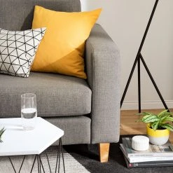 Norrwood Ecksofa MAISON 2-Sitzer mit Longchair - Webstoff Inas: Cubanit - Longchair davorstehend links -Wohnzimmermöbel boutique en ligne 1000022232 110 GALLERYIMAGES P000000001000022232