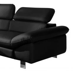 Cotta Ecksofa Waiho II Echtleder - Schwarz - Longchair davorstehend links - Mit Schlaffunktion -Wohnzimmermöbel boutique en ligne 1000027051 210506 11501400055 DETAILS P000000001000027051