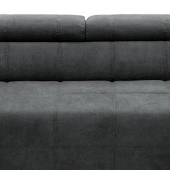 Fredriks Wohnlandschaft Freetown - Microfaser - Dunkelgrau - Longchair davorstehend links / Ottomane rechts -Wohnzimmermöbel boutique en ligne 1000029524 211221 132252000121 DETAILS P000000001000029524