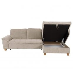 Ars Natura Ecksofa Charlo Microfaser - Cappuccino - Longchair davorstehend rechts - Mit Schlaffunktion -Wohnzimmermöbel boutique en ligne 1000029556 220802 050 DETAILS P000000001000029556