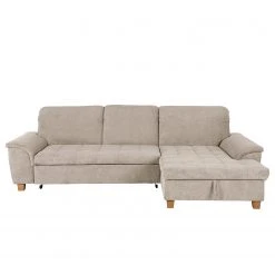Ars Natura Ecksofa Charlo Microfaser - Cappuccino - Longchair davorstehend rechts - Mit Schlaffunktion -Wohnzimmermöbel boutique en ligne 1000029556 220802 060 DETAILS P000000001000029556