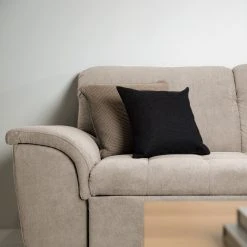 Ars Natura Ecksofa Charlo Microfaser - Cappuccino - Longchair davorstehend rechts - Mit Schlaffunktion -Wohnzimmermöbel boutique en ligne 1000029556 220802 150 DETAILS P000000001000029556