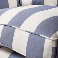 Maison Belfort Sessel Colmar - Blau - Mit Hocker 21 Maison Belfort Sessel Colmar - Blau - Mit Hocker -Wohnzimmermöbel boutique en ligne 1000031052 210809 09443600034 DETAILS P000000001000031052