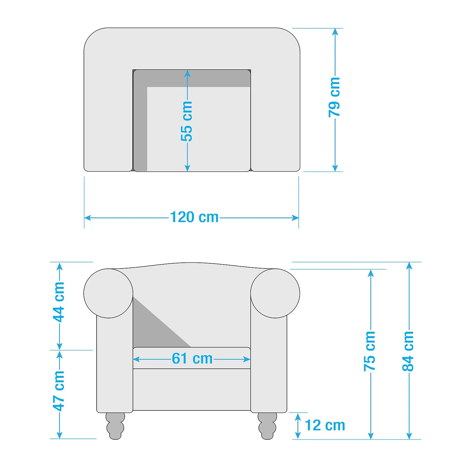 Jack & Alice Sessel York - Samt - Schwarz 11 Jack & Alice Sessel York - Samt - Schwarz – Bild 11