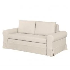 Mooved Schlafsofa Latina III Webstoff - Creme - Breite: 165 cm