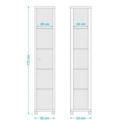 Fredriks Vitrine Exhibit I - mit LED-Beleuchtung - Klarglas/Weiß -Wohnzimmermöbel boutique en ligne 1000036223 190621 12570100002 GALLERYIMAGES P000000001000036223