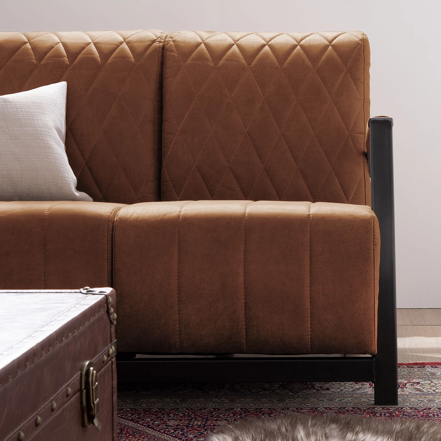 Ars manufacti Sofa Straid (2-Sitzer) - Mittelbraun 7 Ars manufacti Sofa Straid (2-Sitzer) - Mittelbraun – Bild 7