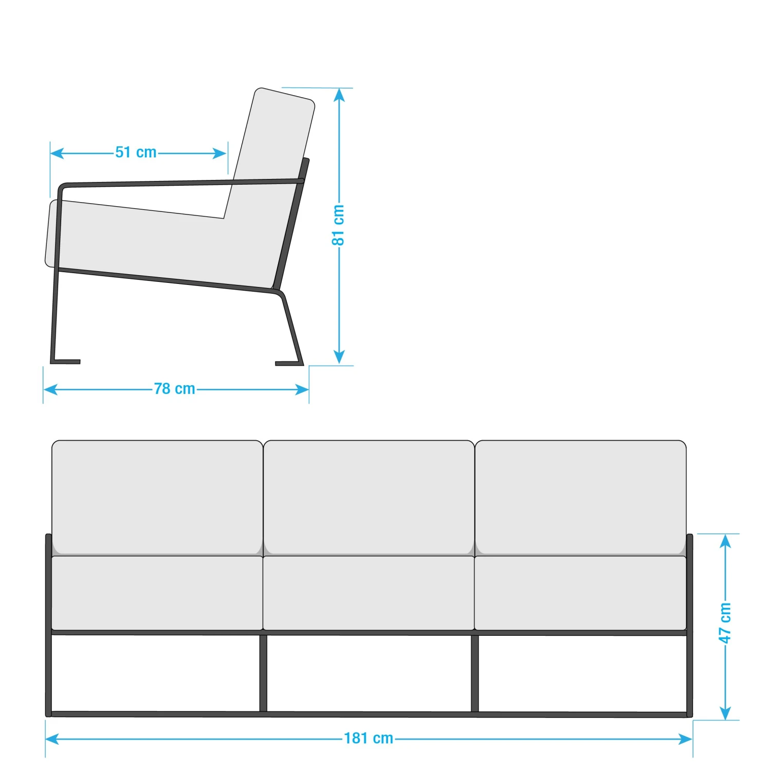 Ars manufacti Polstergarnitur Voda (3-2-1) - Braungrau 15 Ars manufacti Polstergarnitur Voda (3-2-1) - Braungrau – Bild 15