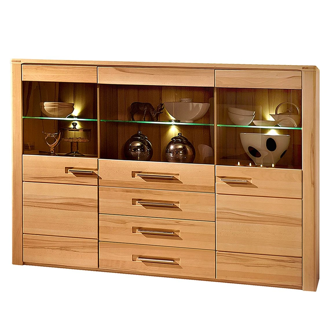 Ars Natura Highboard NatureStar - Kernbuche teilmassiv 1 Ars Natura Highboard NatureStar - Kernbuche teilmassiv