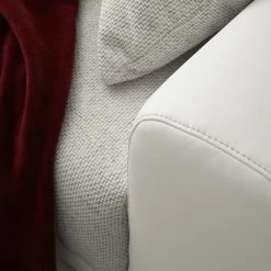 Loftscape Bigsofa Pesaro Kunstleder / Webstoff - Weiß / Beige -Wohnzimmermöbel boutique en ligne 1000053332 210429 13352300007 DETAILS P000000001000053332