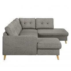 Mørteens Wohnlandschaft Sola Flachgewebe - Grau - Longchair davorstehend links / Ottomane rechts - Mit Schlaffunktion -Wohnzimmermöbel boutique en ligne 1000054946 200617 13241400053 DETAILS P000000001000054946