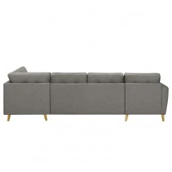 Mørteens Wohnlandschaft Sola Flachgewebe - Grau - Longchair davorstehend links / Ottomane rechts - Mit Schlaffunktion -Wohnzimmermöbel boutique en ligne 1000054946 200617 13241400055 DETAILS P000000001000054946