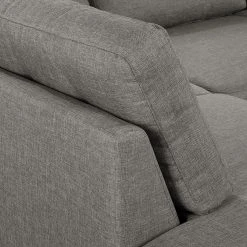 Mørteens Wohnlandschaft Sola Flachgewebe - Grau - Longchair davorstehend links / Ottomane rechts - Mit Schlaffunktion -Wohnzimmermöbel boutique en ligne 1000054946 200617 13241400062 DETAILS P000000001000054946