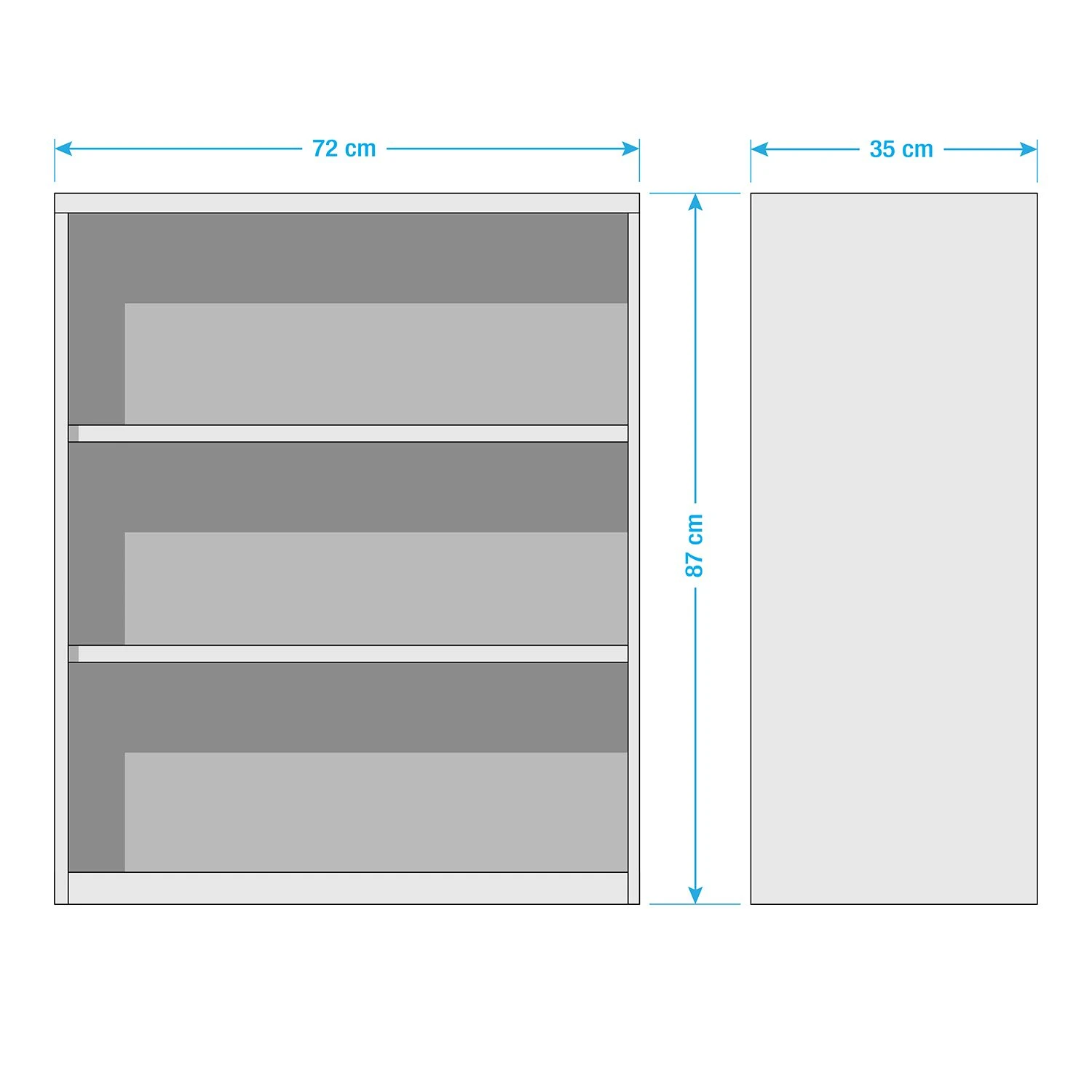 Maja Möbel Regal Fani II - Weiß 4 Maja Möbel Regal Fani II - Weiß – Bild 4