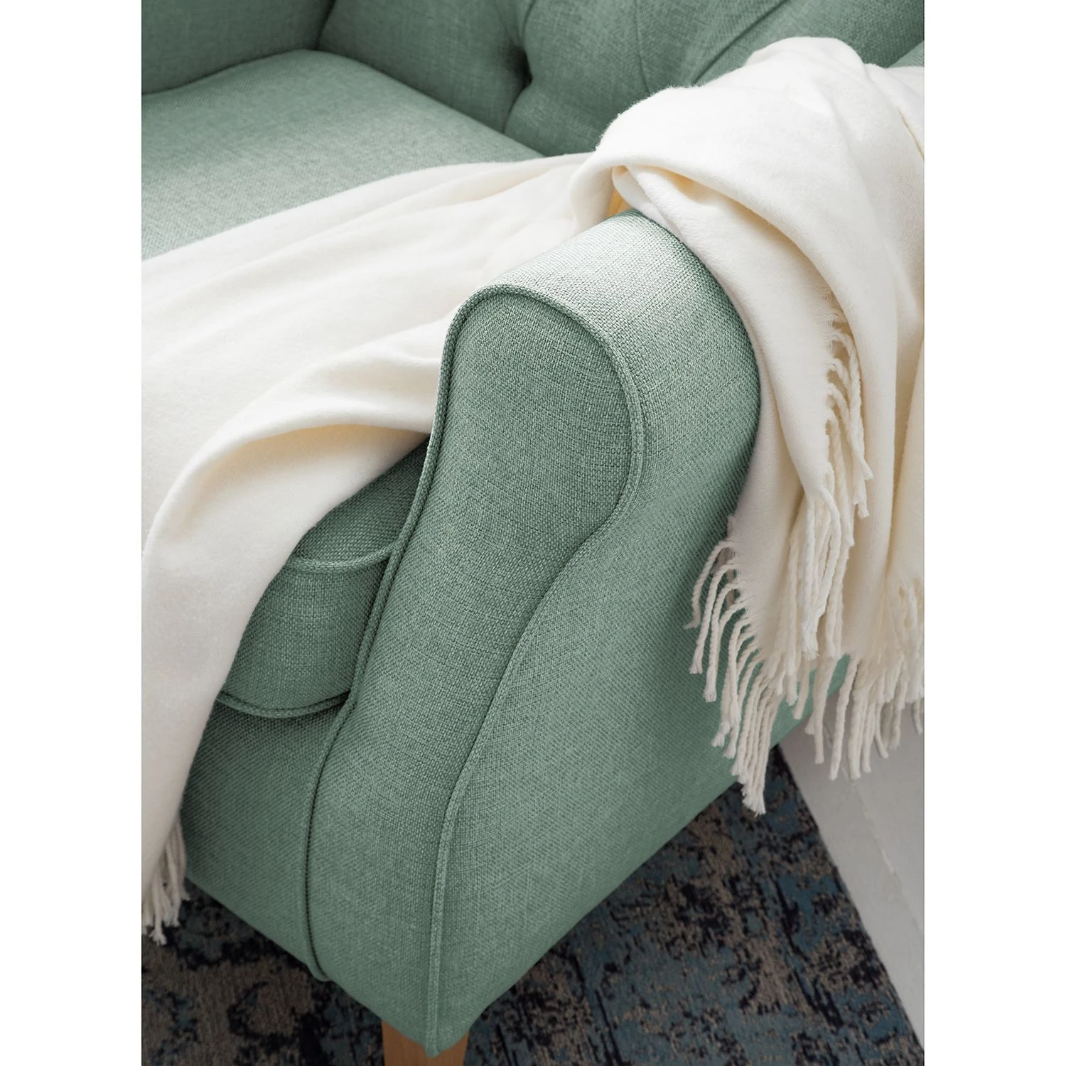 Maison Belfort Ohrensessel Luro Strukturstoff - Mintgrau 8 Maison Belfort Ohrensessel Luro Strukturstoff - Mintgrau – Bild 8