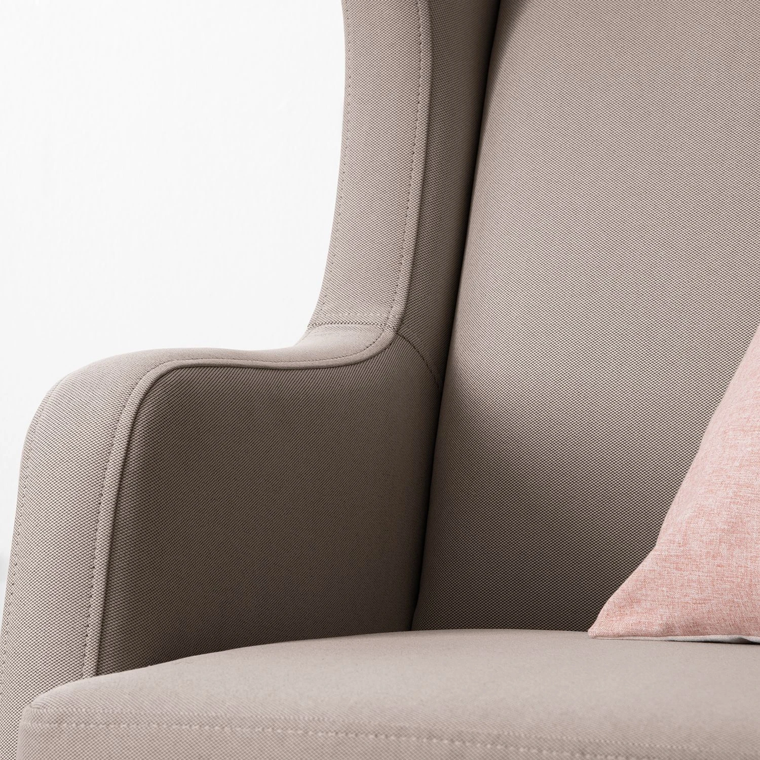 Mørteens Ohrensessel Grenfell Webstoff - Taupe 11 Mørteens Ohrensessel Grenfell Webstoff - Taupe – Bild 11