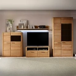 Naturoo Wohnwand Structura V (4-teilig) - Eiche Bianco teilmassiv -Wohnzimmermöbel boutique en ligne 1000063952 200811 13512200220 MOOD DETAILS P000000001000063952 mood