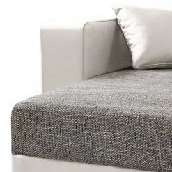 Fredriks Ecksofa Dublin II - (mit Schlaffunktion / beidseitig montierbar) - Kunstleder/Strukturstoff - Weiß / Grau -Wohnzimmermöbel boutique en ligne 1000073164 210614 18404200598 DETAILS P000000001000073164