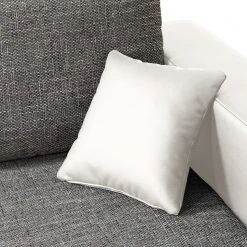 Fredriks Ecksofa Dublin II - (mit Schlaffunktion / beidseitig montierbar) - Kunstleder/Strukturstoff - Weiß / Grau -Wohnzimmermöbel boutique en ligne 1000073164 210614 18404200600 DETAILS P000000001000073164