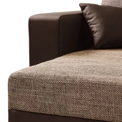 Fredriks Ecksofa Dublin II - (mit Schlaffunktion / beidseitig montierbar) - Kunstleder/Strukturstoff - Dunkelbraun / Braun -Wohnzimmermöbel boutique en ligne 1000073166 210614 18404300626 DETAILS P000000001000073166