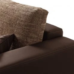 Fredriks Ecksofa Dublin II - (mit Schlaffunktion / beidseitig montierbar) - Kunstleder/Strukturstoff - Dunkelbraun / Braun -Wohnzimmermöbel boutique en ligne 1000073166 210614 18404300629 DETAILS P000000001000073166