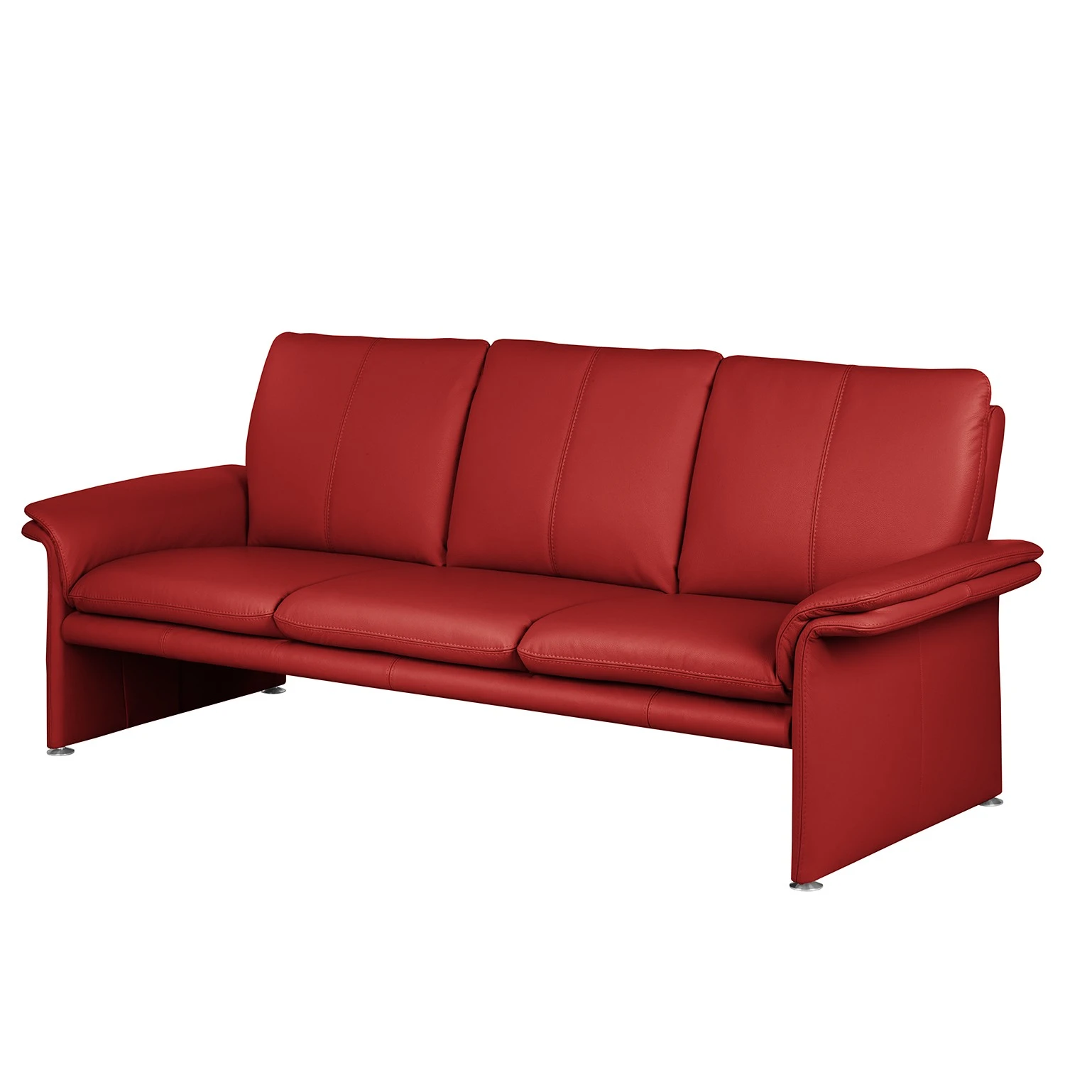 Sofa Capri (3-Sitzer) - Echtleder Mabel: Rot 1 Sofa Capri (3-Sitzer) - Echtleder Mabel: Rot