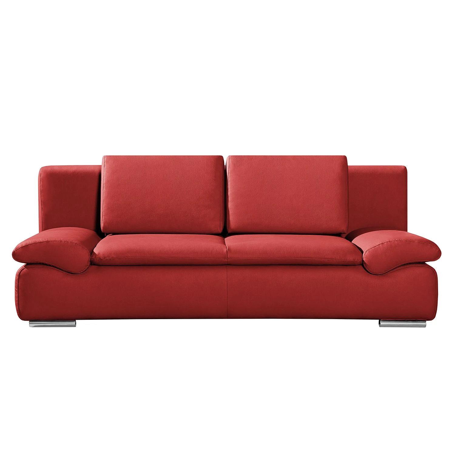 Fredriks Schlafsofa Norris II - Echtleder Rot 4 Fredriks Schlafsofa Norris II - Echtleder Rot – Bild 4