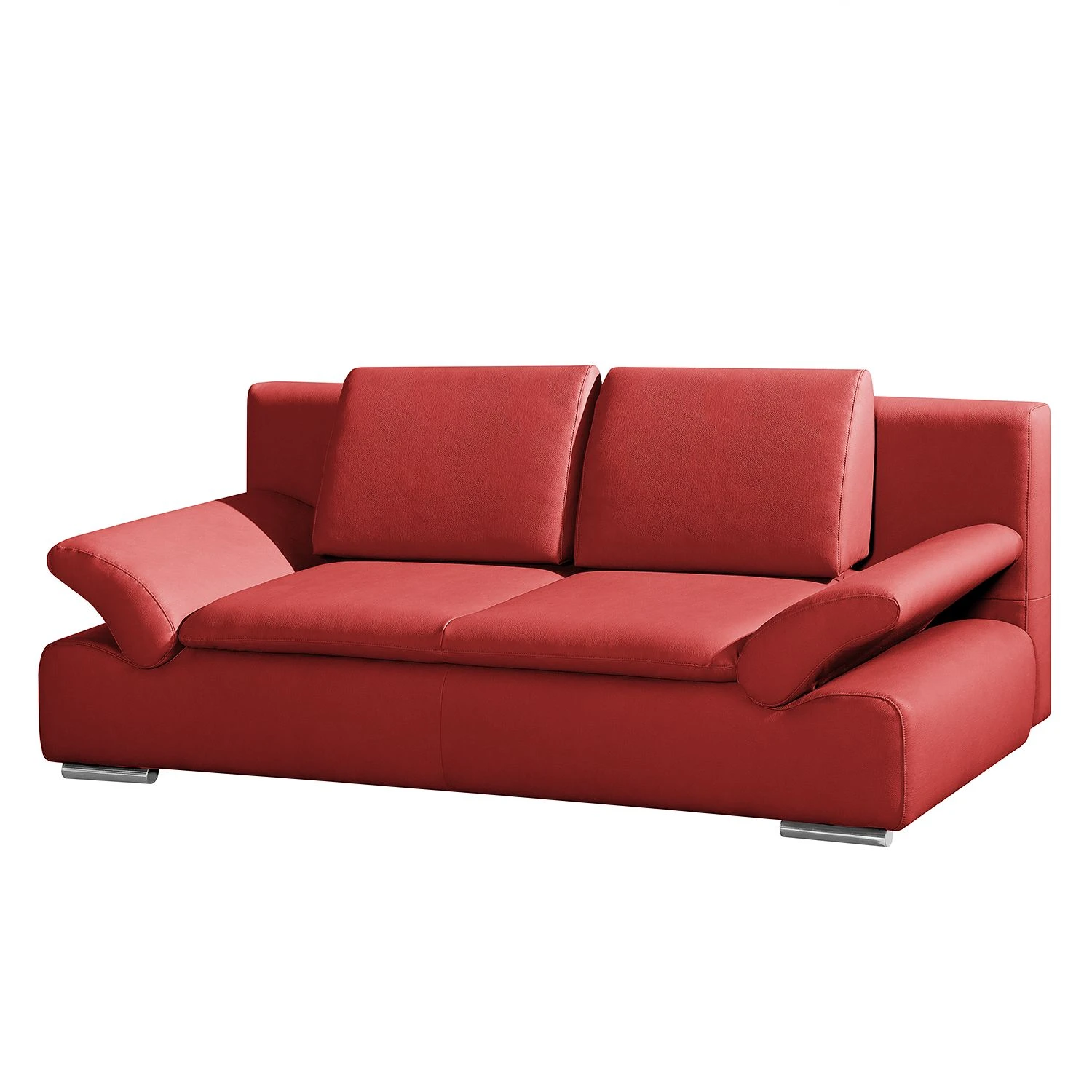 Fredriks Schlafsofa Norris II - Echtleder Rot 8 Fredriks Schlafsofa Norris II - Echtleder Rot – Bild 8
